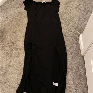 Black maxi dress